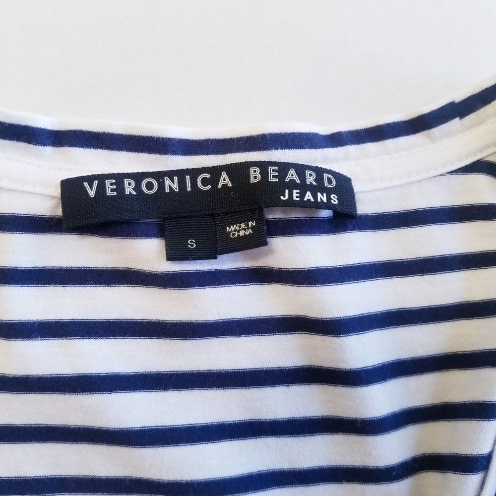 Veronica Beard | Stripe Ruched Jersey‎ Dress, size Small - Picture 12 of 12